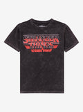 Stranger Things Logo Dark Wash T Shirt