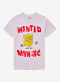 Spongebob Squarepants Wanted Maniac Poster T Shirt