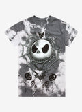 The Nightmare Before Christmas Jack Spiderweb Tie-Dye T-Shirt T-Shirt | Exclusive Art Design | High Demand Item