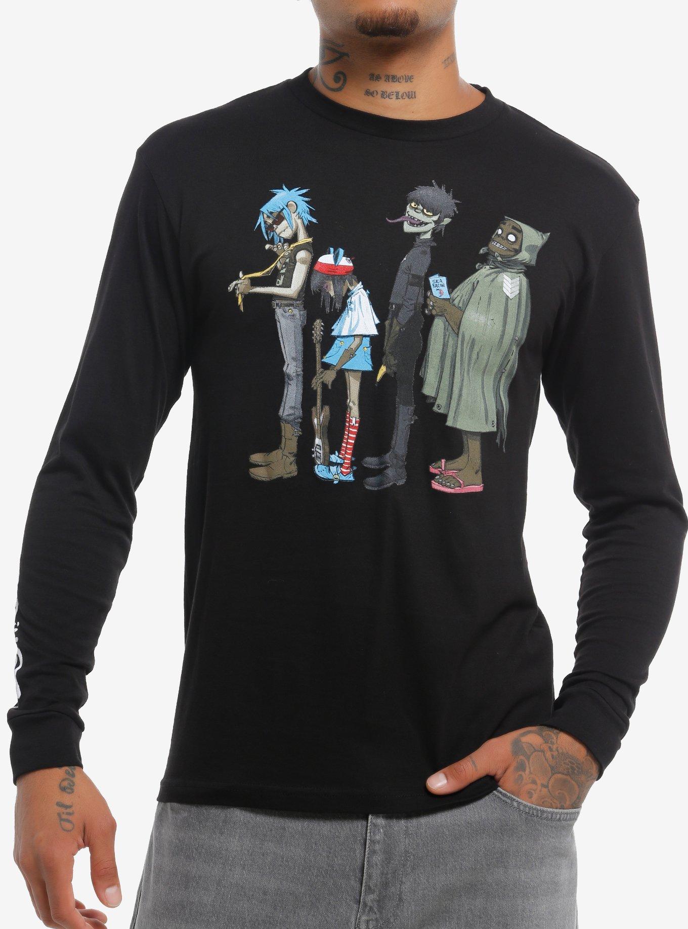 Gorillaz Member Lineup Long Sleeve T Shirt