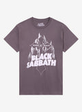 Black Sabbath Master Of Reality Flaming Cross T Shirt