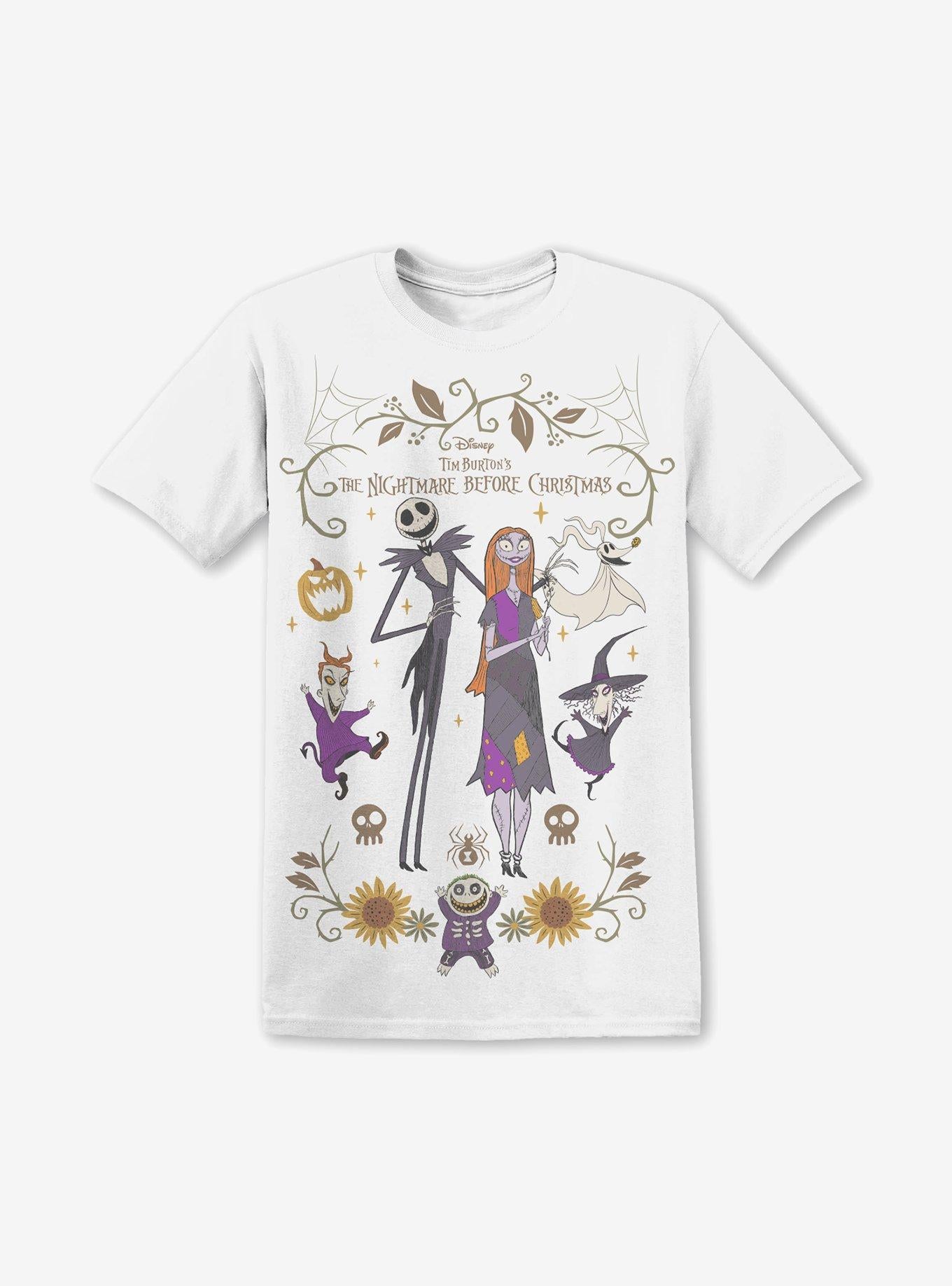 The Nightmare Before Christmas Character Harvest Frame T-shirt | Trendy Graphic Tee | Casual Unisex T-shirt