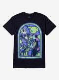The Nightmare Before Christmas Jack Sally Stained Glass T-Shirt T-Shirt | Streetwear Vibe | Top Pick For Fans