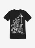 The Nightmare Before Christmas Monochrome Group T-shirt | Trendy Graphic Tee | Casual Unisex T-shirt