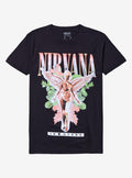 Nirvana In Utero Angel Flowers T Shirt