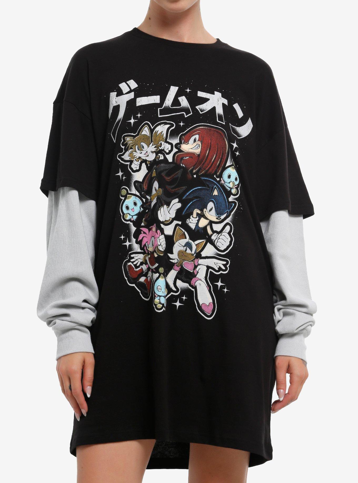 Sonic The Hedgehog Characters Twofer T-Shirt Dress T-Shirt | Streetwear Vibe | Top Pick For Fans
