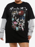 Sonic The Hedgehog Characters Twofer T-Shirt Dress Plus Size