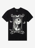 Nightmare Before Christmas Jack Sally Split Portrait T Shirt
