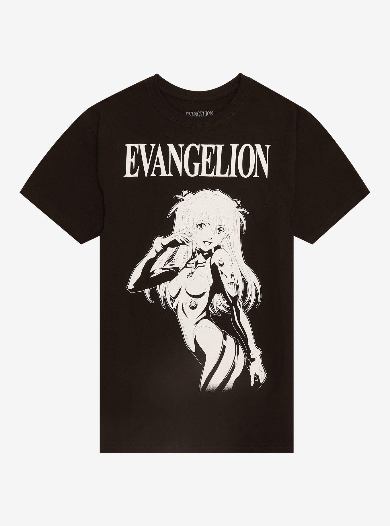 Neon Genesis Evangelion Asuka Black White TShirt Graphic Tee | Graphic Tee | Unisex Shirt | Best-Selling Design