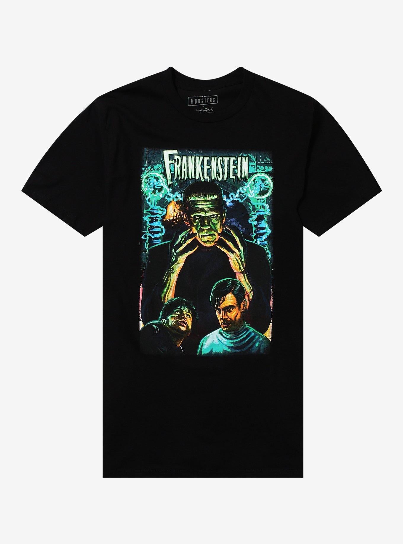 Rock Rebel Universal Monsters Frankenstein Lab TShirt Graphic Tee | Graphic Tee | Unisex Shirt | High-Quality Print
