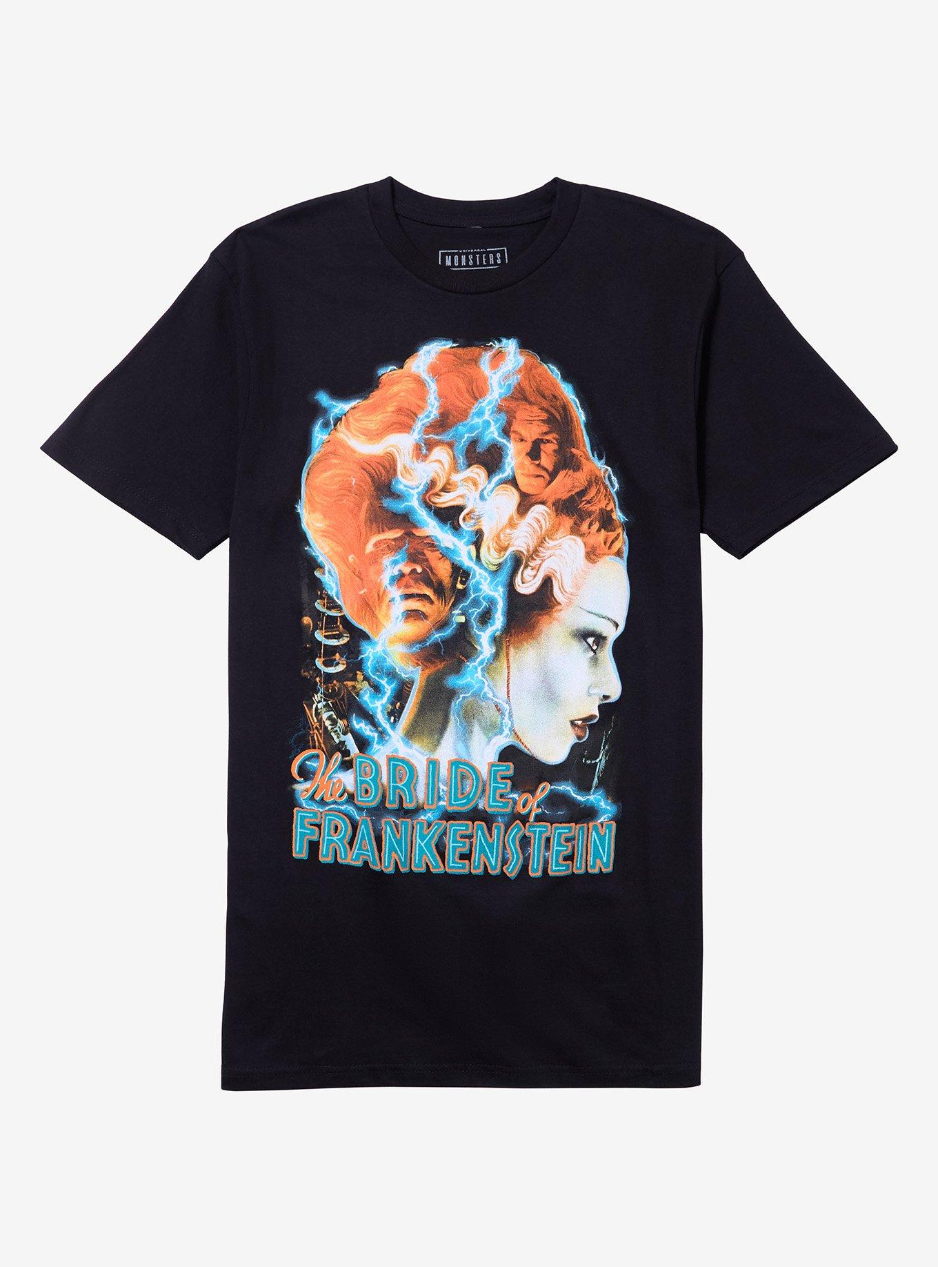 Rock Rebel Universal Monsters The Bride Of Frankenstein TShirt Graphic Tee | Graphic Tee | Unisex Shirt | Soft Comfortable Wear