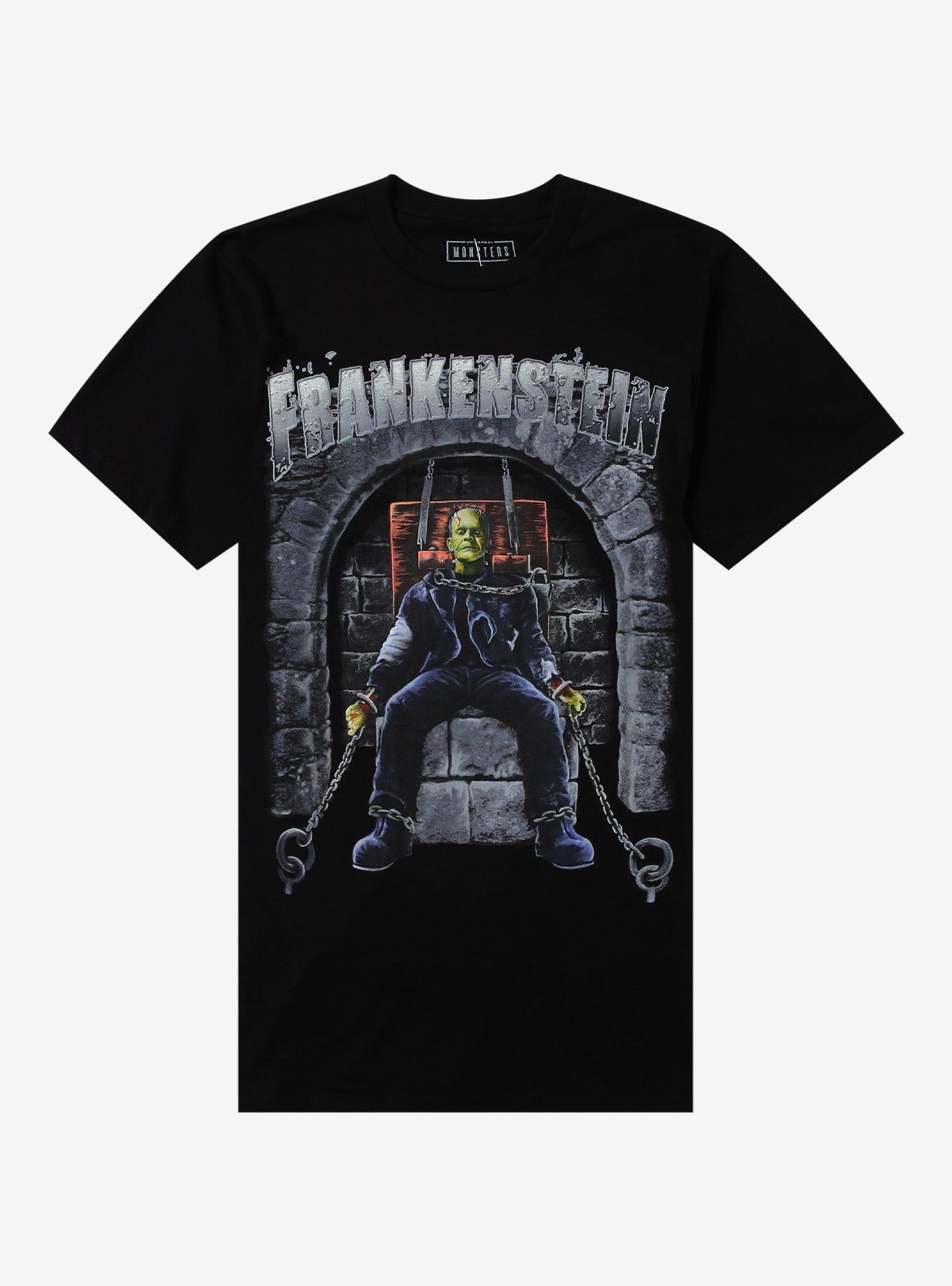 Rock Rebel Universal Monsters Frankenstein Chair TShirt Graphic Tee | Graphic Tee | Unisex Shirt | Comfortable Daily Wear