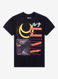Pretty Guardian Sailor Moon Luna Artemis Grid T-Shirt | Premium Unisex T-Shirt, Trending Graphic Tee