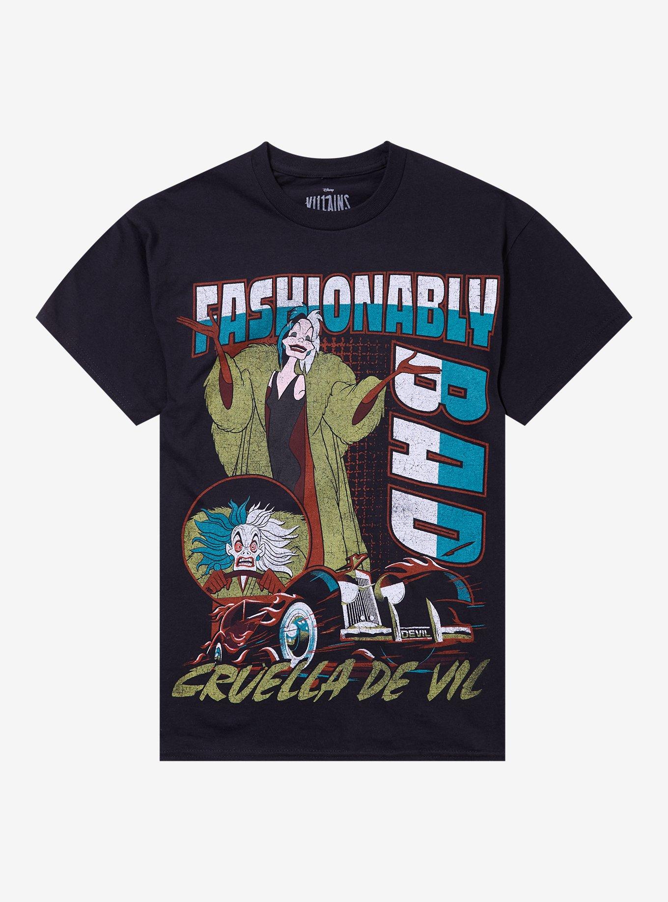 Disney 101 Dalmatians Cruella Collage T-Shirt | Premium Unisex T-Shirt, Trending Graphic Tee