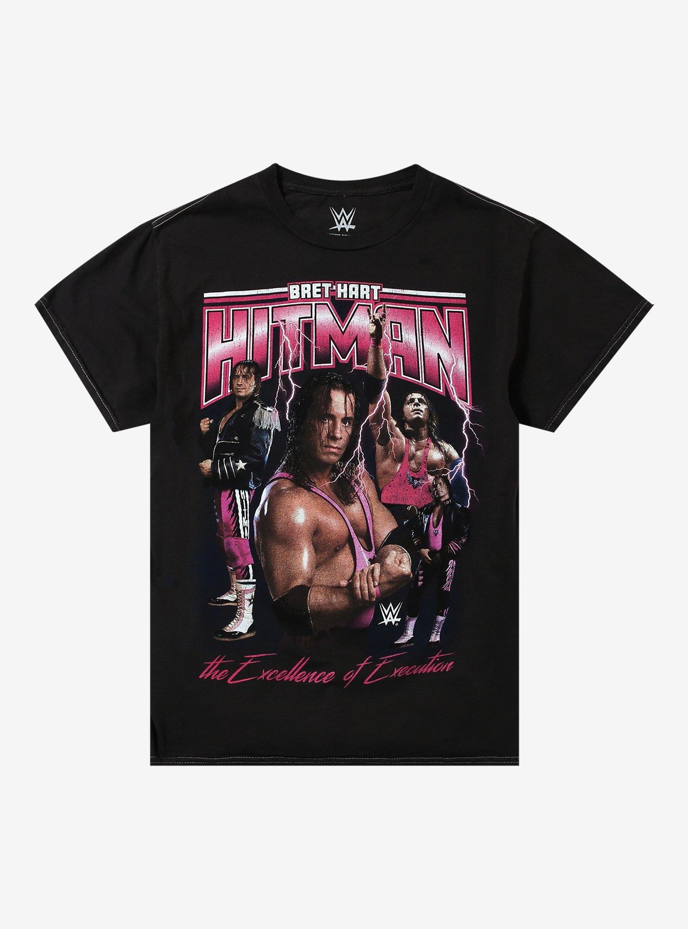 Wwe Bret Hart Hitman Collage T Shirt