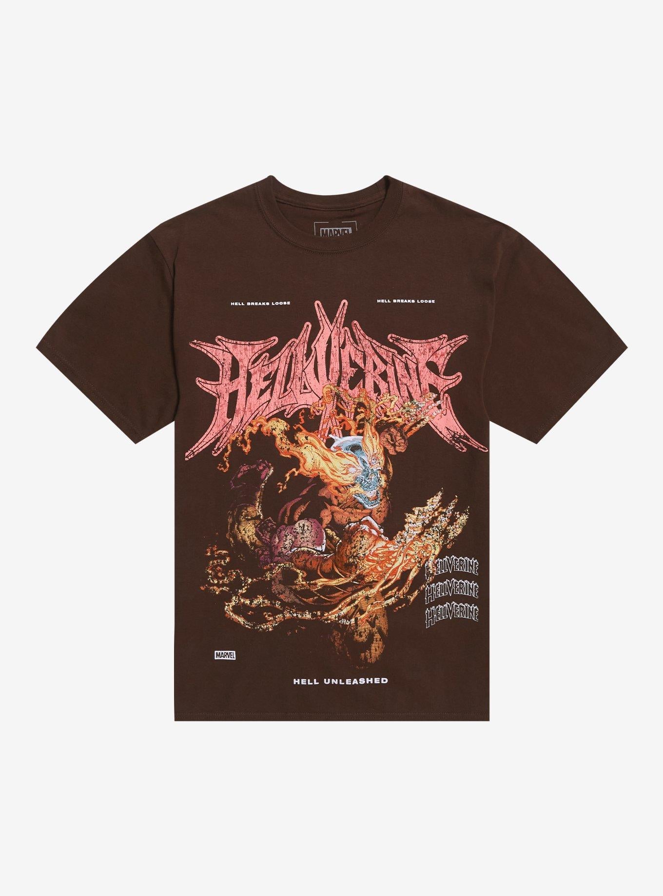 Marvel Hellverine Flame Claws T-Shirt | Premium Unisex T-Shirt, Trending Graphic Tee