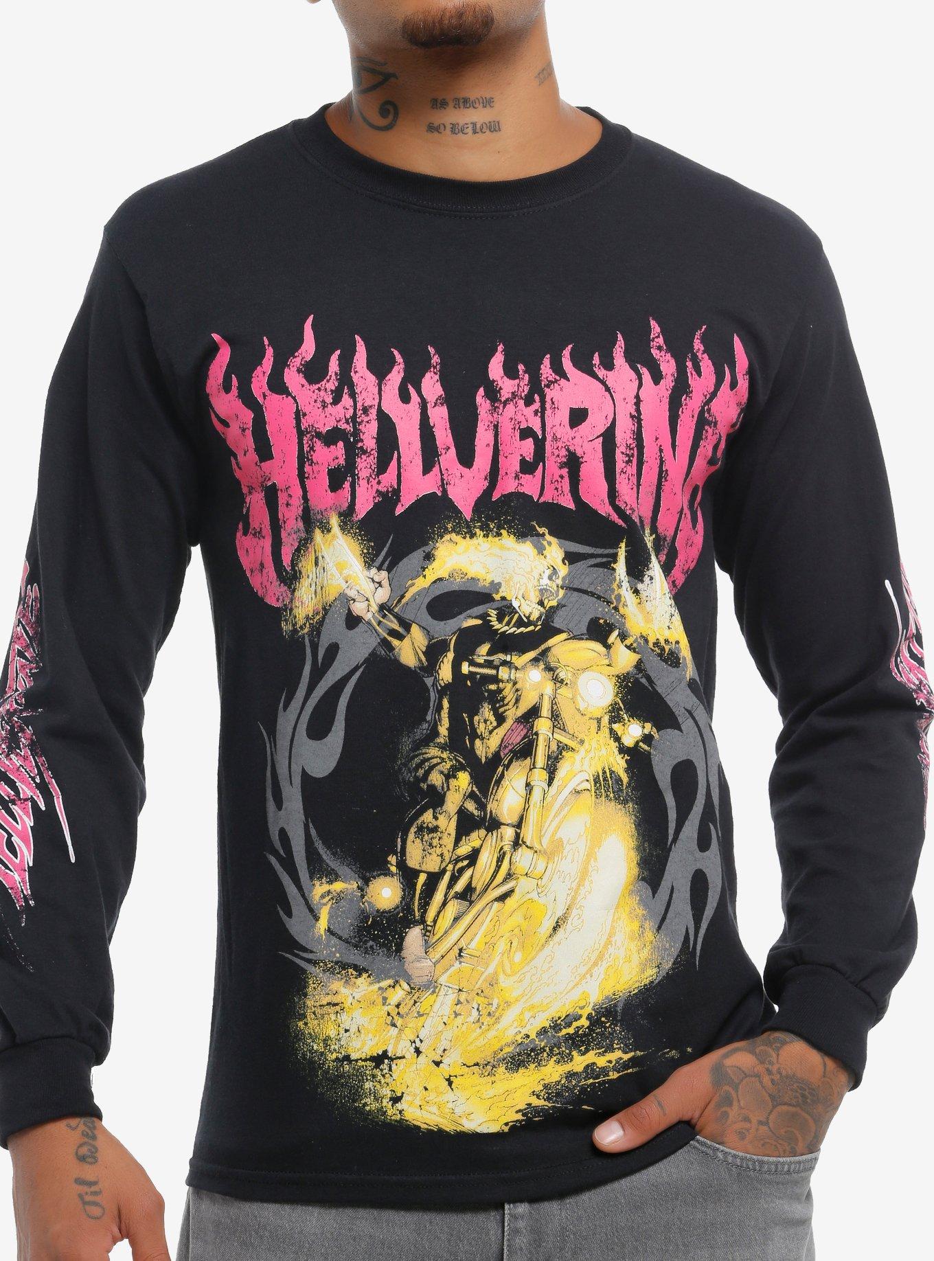 Marvel Hellverine Flames Long-Sleeve T-Shirt