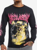 Marvel Hellverine Flames Long-Sleeve T-Shirt T-Shirt | Best-Selling Design | High Demand Item