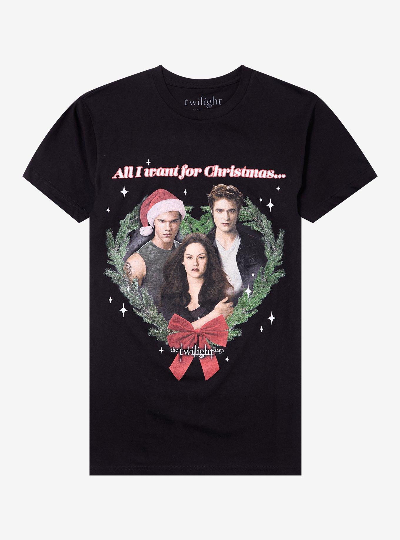 The Twilight Saga Christmas Trio T-Shirt T-Shirt | High-Quality Print | Top Pick For Fans