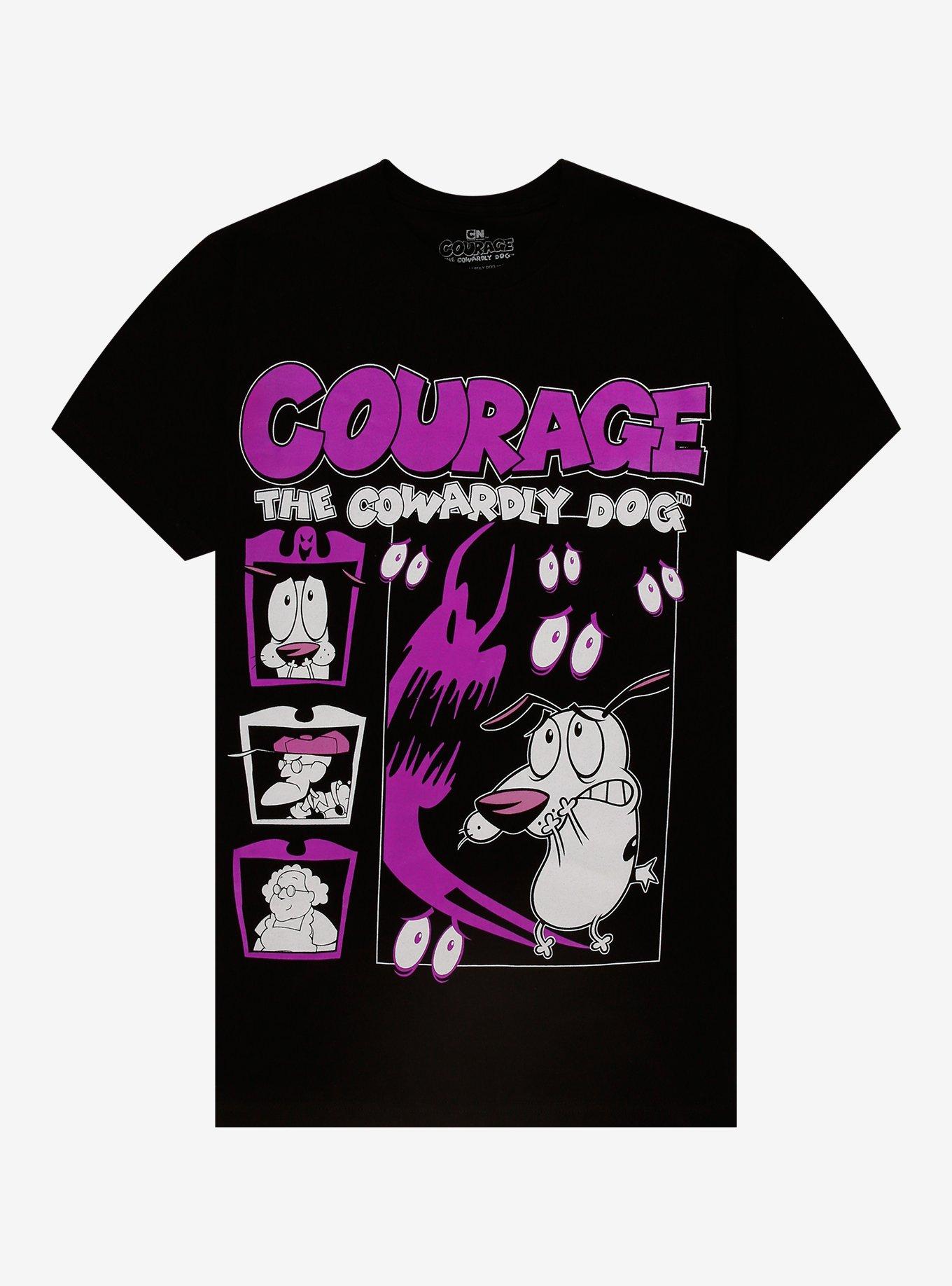 Courage The Cowardly Dog Character Grid T-Shirt | Premium Unisex T-Shirt, Trending Graphic Tee