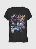 Marvel The Fantastic Four: First Steps Fantastic Space Flight Girls T-Shirt