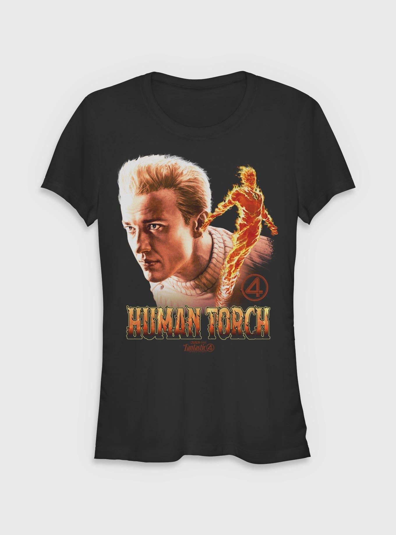 Marvel The Fantastic Four: First Steps Human Torch Girls T-Shirt