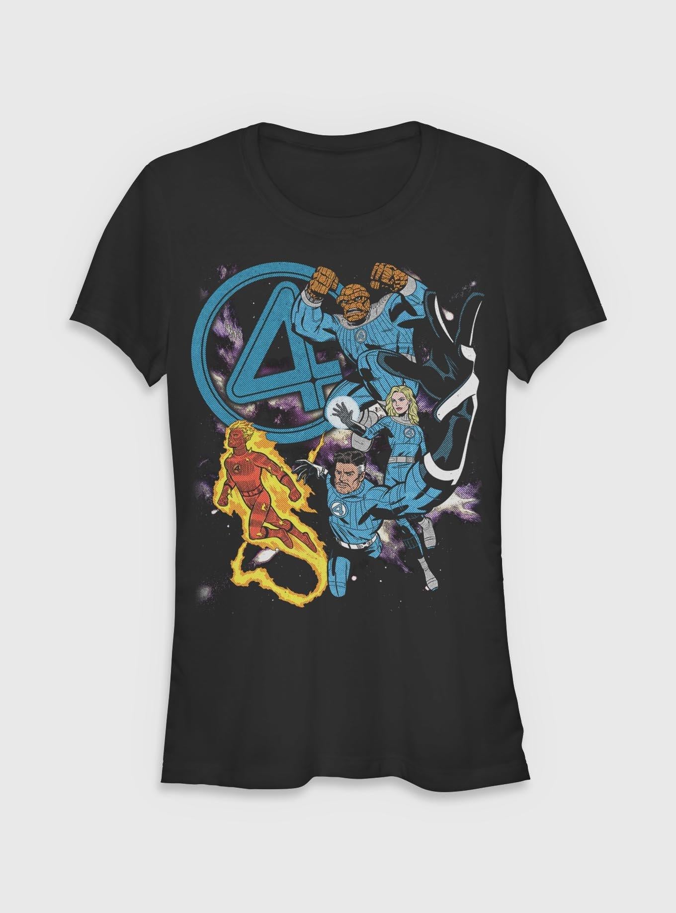 Marvel The Fantastic Four: First Steps Hero Galaxy Four Girls T-Shirt