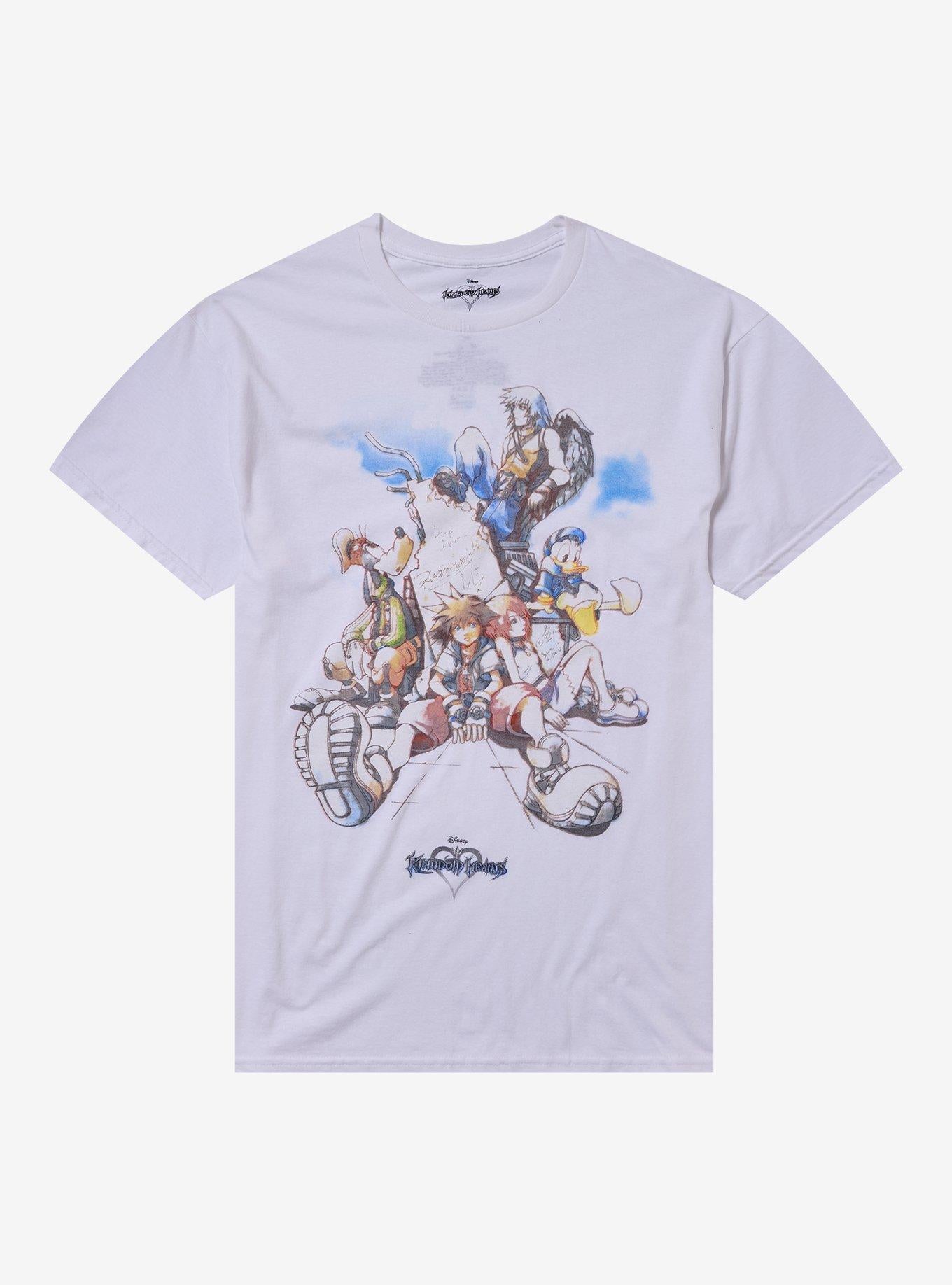 Disney Kingdom Hearts Sketch Poster T-Shirt | Premium Unisex T-Shirt, Trending Graphic Tee