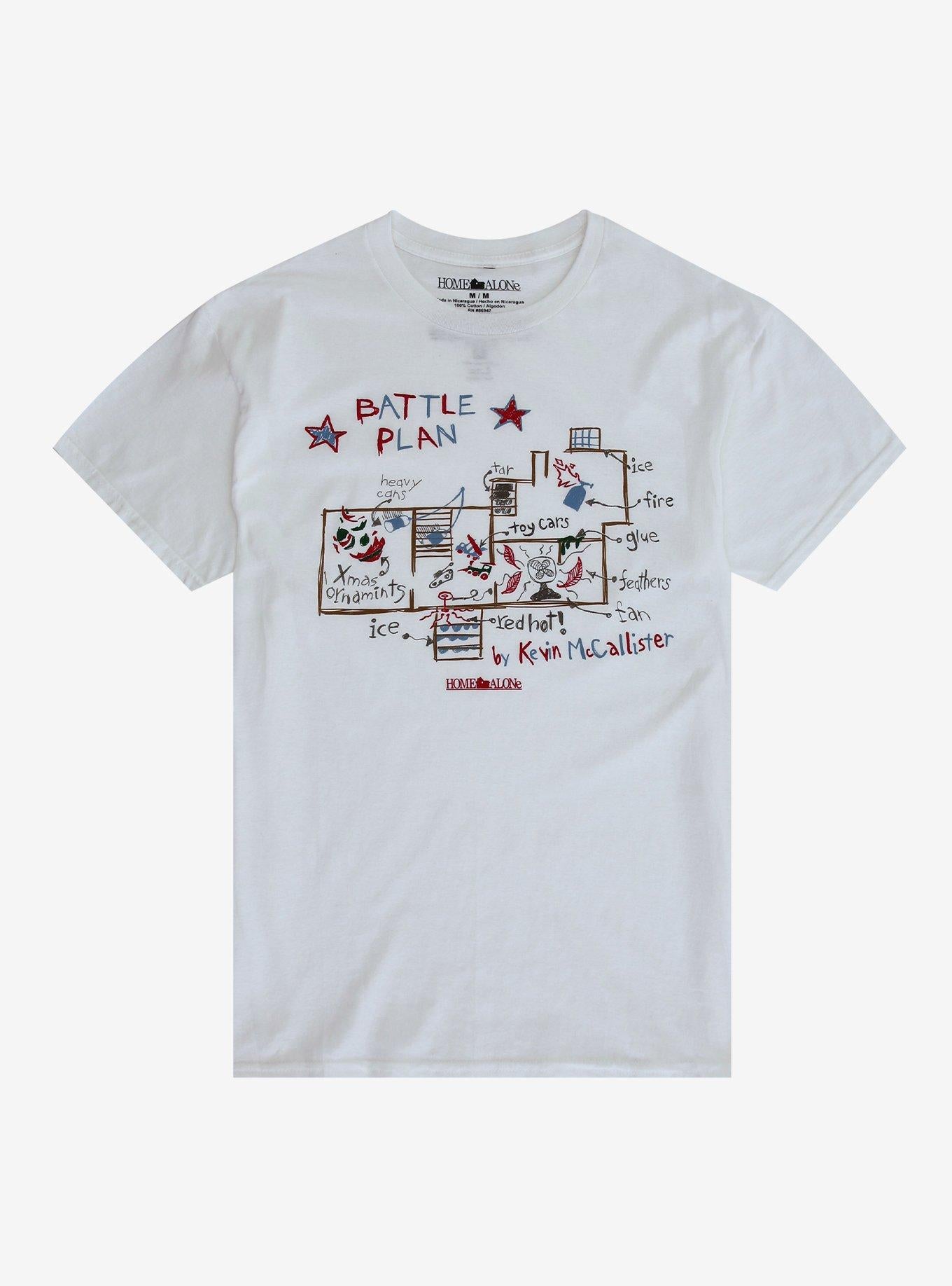 Home Alone Kevin McCallister Map T-Shirt T-Shirt | High-Quality Print | Great Gift Idea