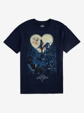 Disney Kingdom Hearts Group Moon Poster T-Shirt | Premium Unisex T-Shirt, Trending Graphic Tee