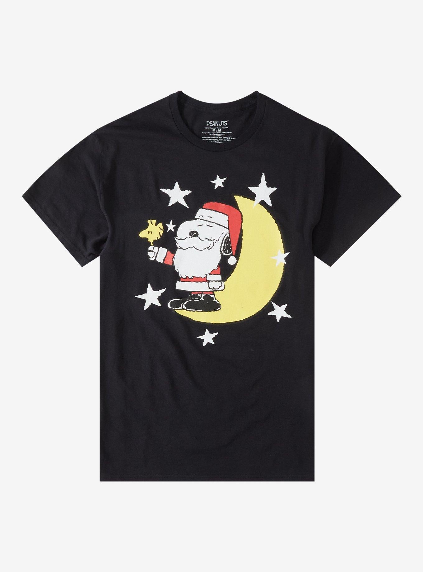 Peanuts Santa Snoopy Night Sky T-Shirt T-Shirt | Streetwear Vibe | Perfect For Daily Wear