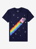 Nyan Cat 8 Bit Night T Shirt