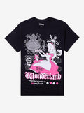 Disney Alice In Wonderland Pink Tonal T-Shirt | Premium Unisex T-Shirt, Trending Graphic Tee