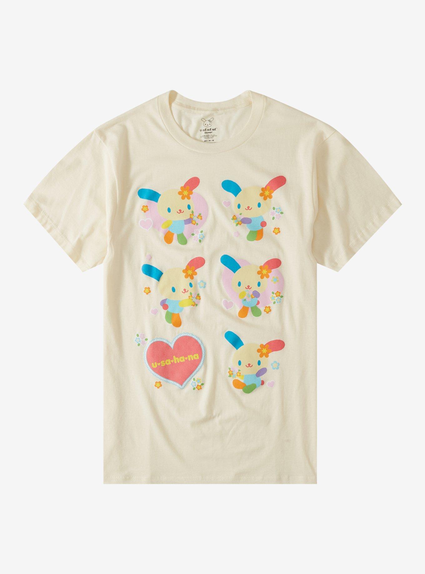 U*SA*HA*NA Flowers Grid T-Shirt