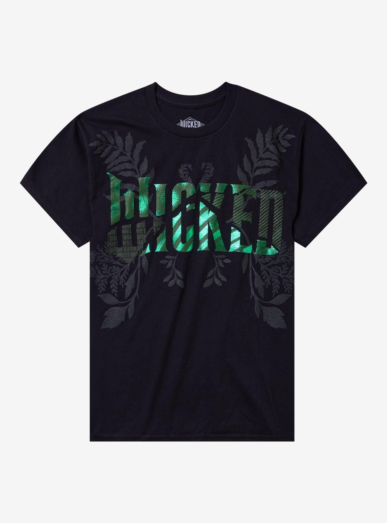 Wicked For Good Green Foil Logo T Shirt