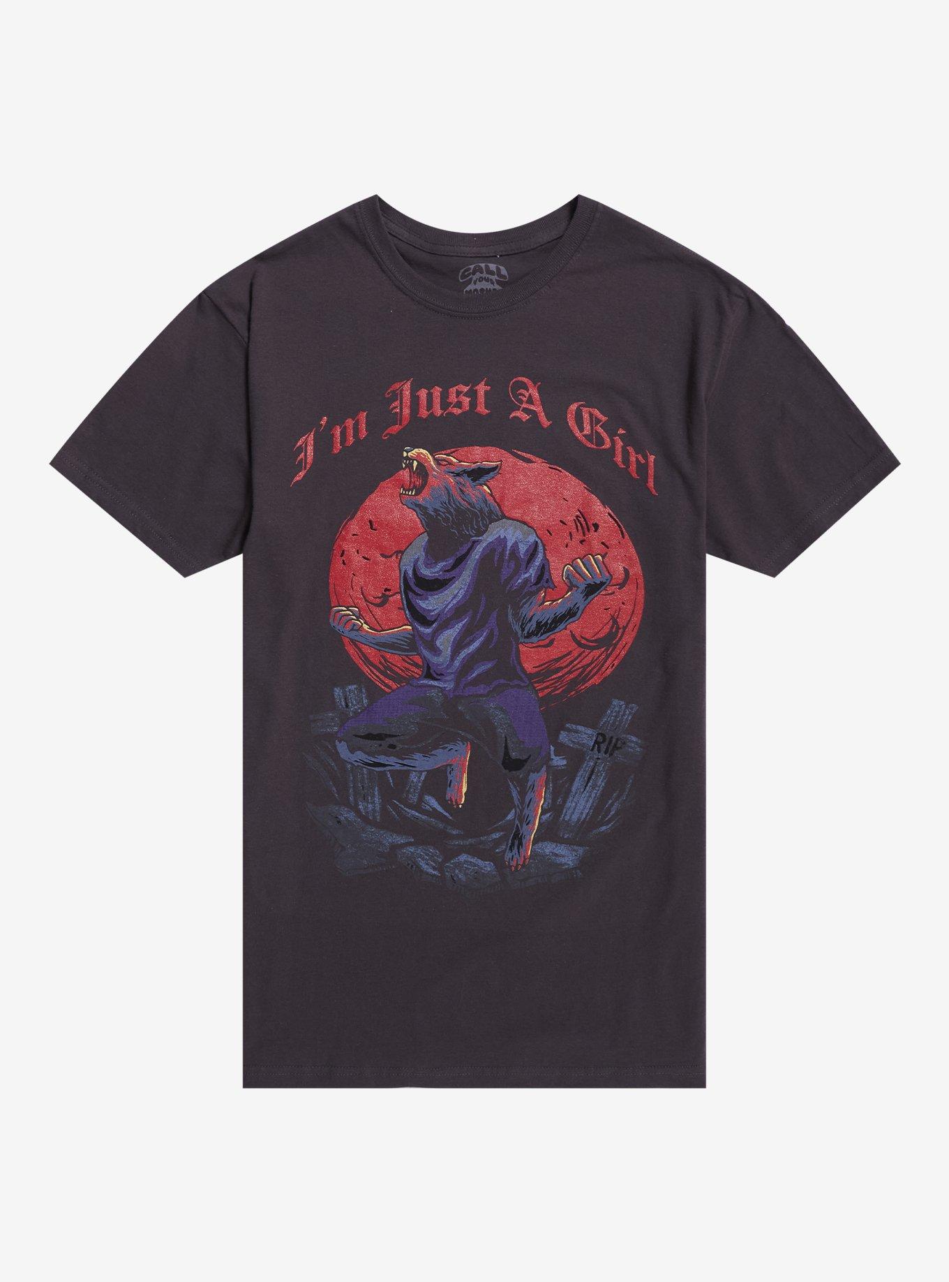 Just A Girl Howling Wolf T-Shirt By Call Your Mother T-Shirt | Trending Streetwear Style | Perfect For Daily Wear