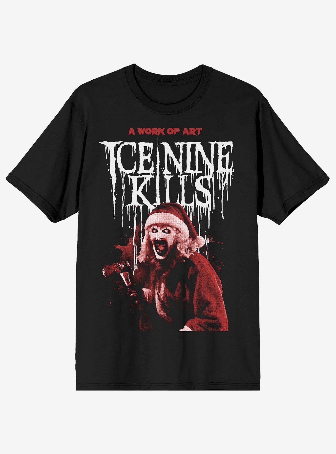 Ice Nine Kills X Terrifier A Work Of Art T-Shirt T-Shirt | Aesthetic Graphic | High Demand Item