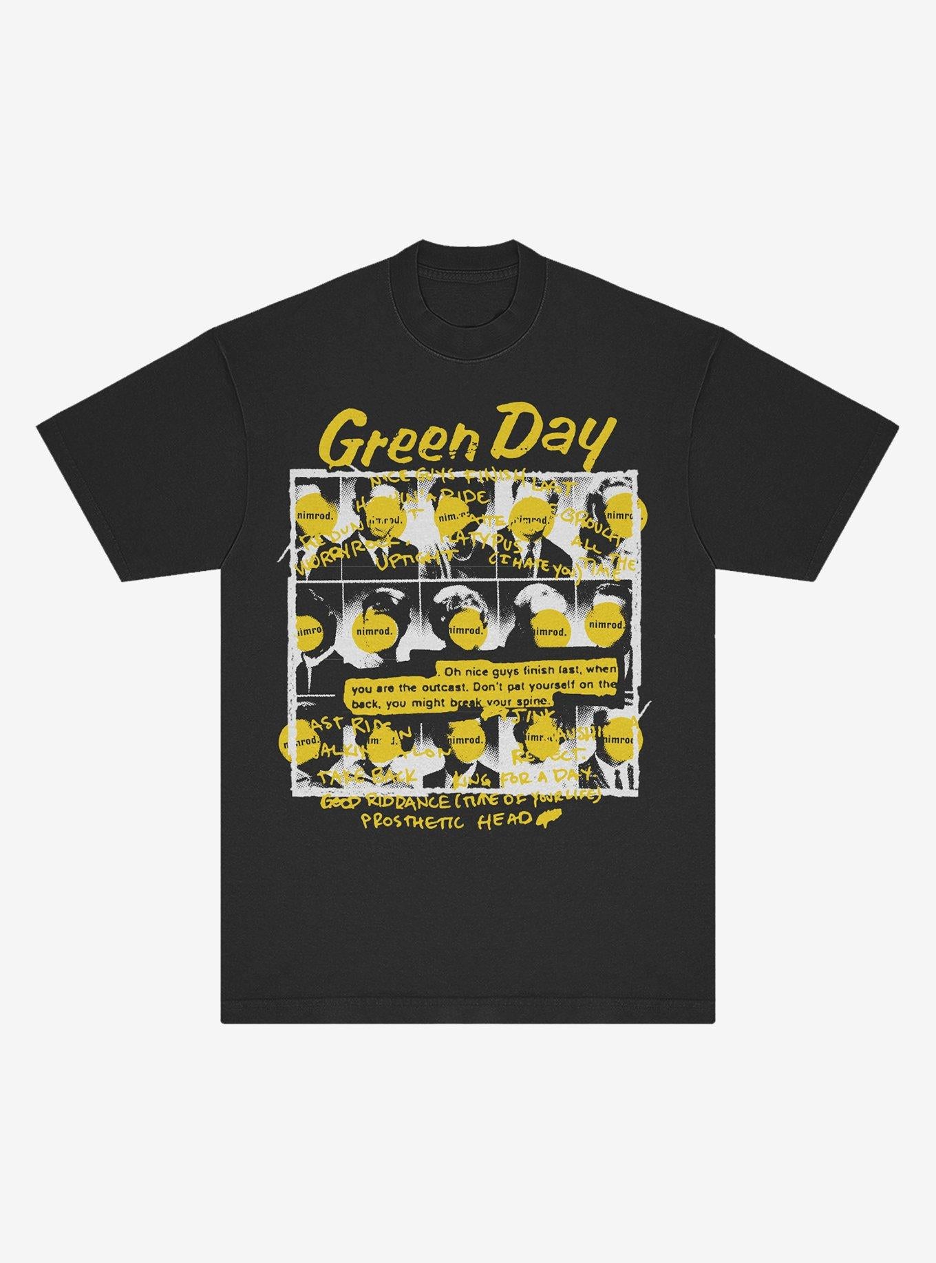 Green Day Nimrod Grid T Shirt