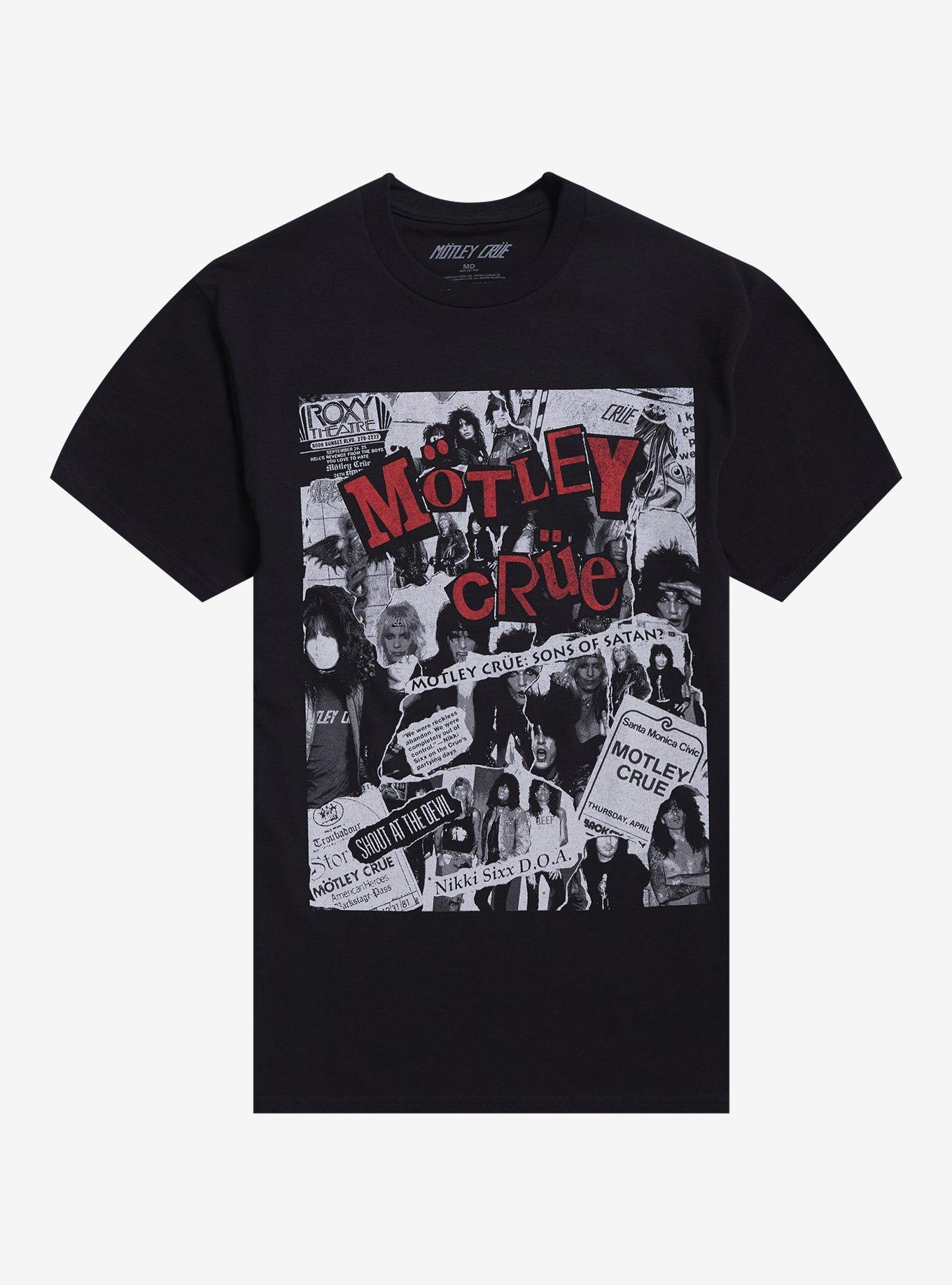 Motley Crue Shout At Devil Collage T Shirt