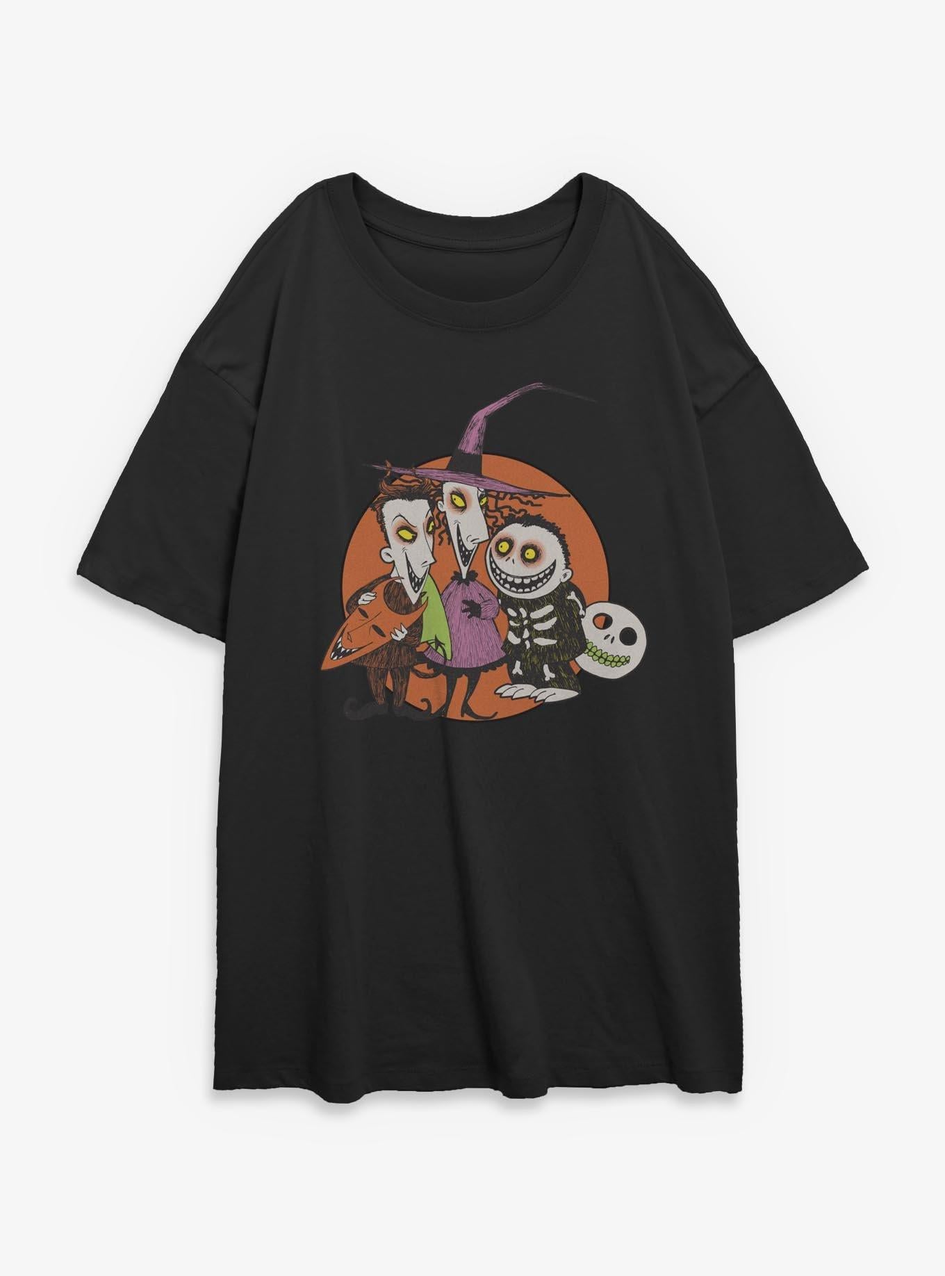 Disney The Nightmare Before Christmas Troublemakers Trio Girls Oversized T-Shirt