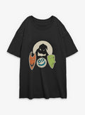 Disney The Nightmare Before Christmas Oogie Boogie And Friends Girls Oversized T-Shirt