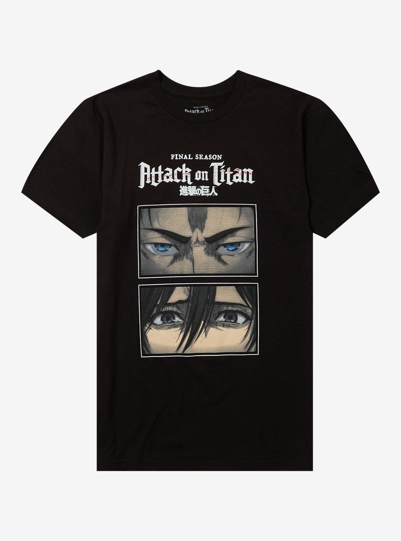 Attack On Titan Eren Mikasa Eyes T Shirt
