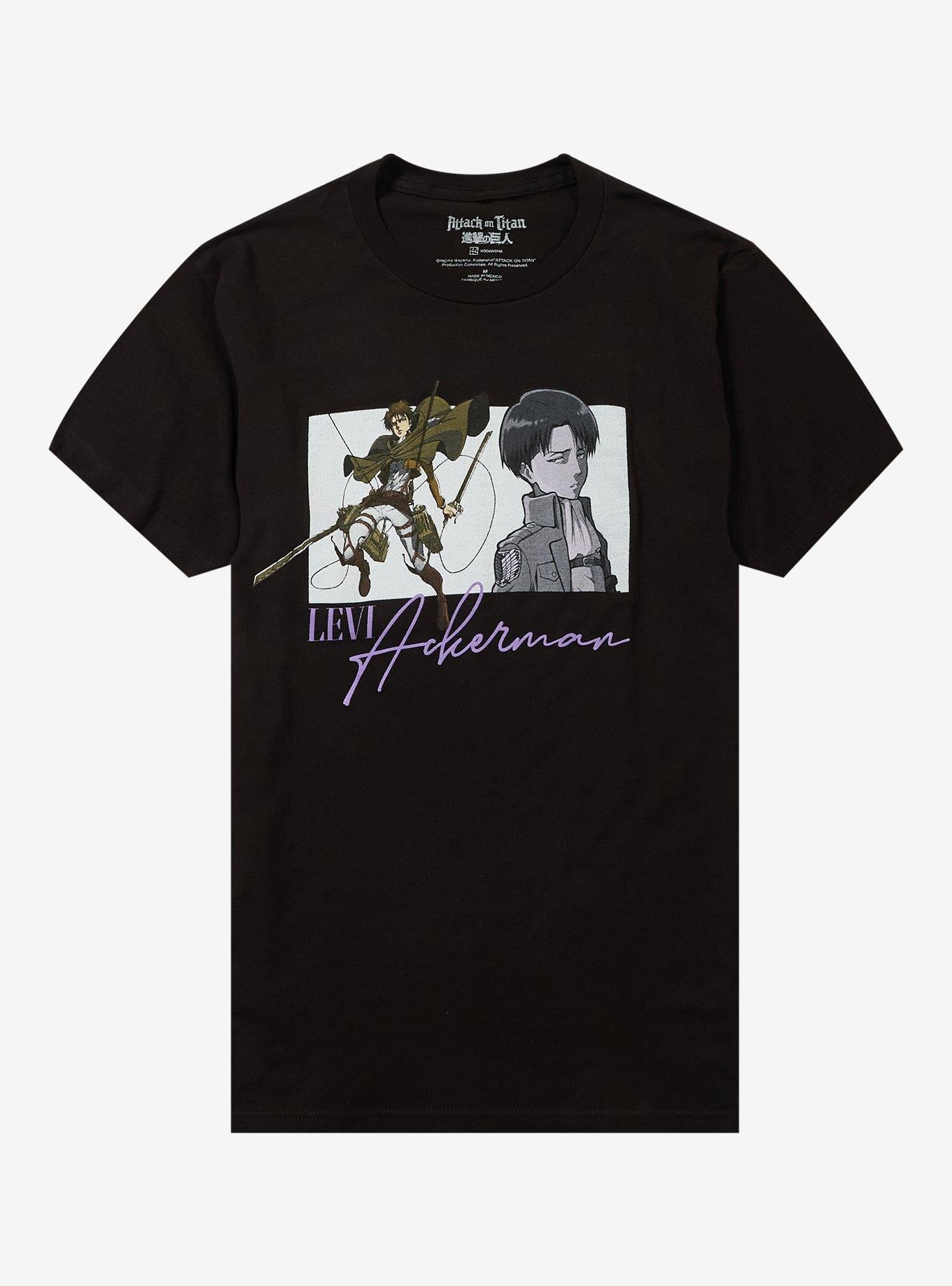 Attack On Titan Levi Portraits Panel T-Shirt T-Shirt | Trending Streetwear Style | Top Pick For Fans