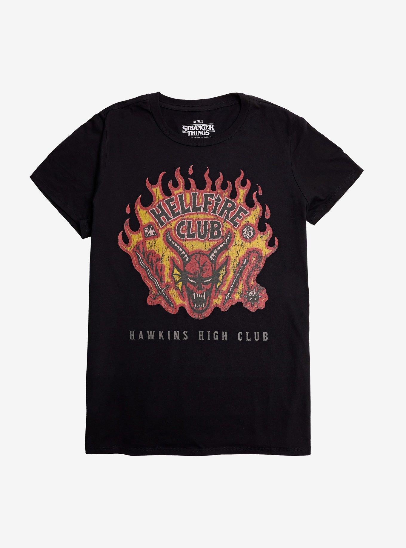 Stranger Things Hellfire Club Flames TShirt Graphic Tee | Graphic Tee | Unisex Shirt | Best-Selling Design