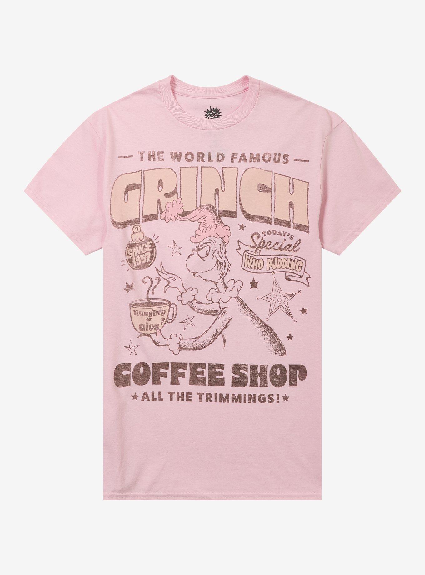 Dr Seuss How Grinch Stole Christmas Coffee Shop T Shirt