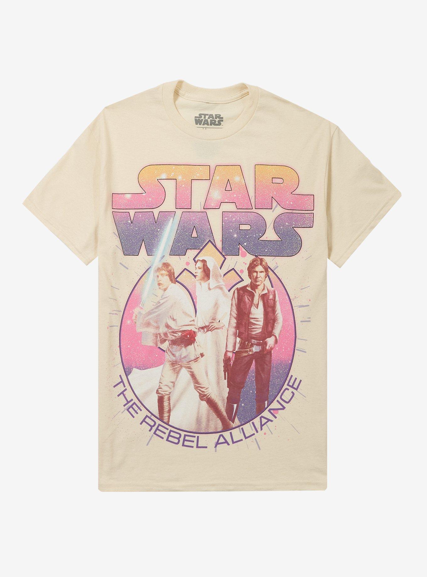 Star Wars Trio Glitter T-Shirt | Premium Unisex T-Shirt, Trending Graphic Tee