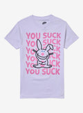 Its Happy Bunny You Suck TShirt Graphic Tee | Graphic Tee | Unisex Shirt | Comfortable Daily Wear
