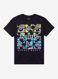 Disney Mickey Mouse Tonal Neon Grid T-Shirt