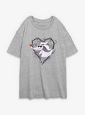 Disney The Nightmare Before Christmas Zero Pumpkin Nose Girls Oversized T-Shirt