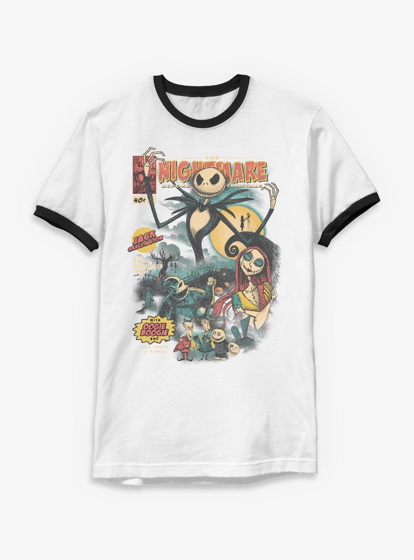 Disney The Nightmare Before Christmas Comic Cover Ringer T-Shirt